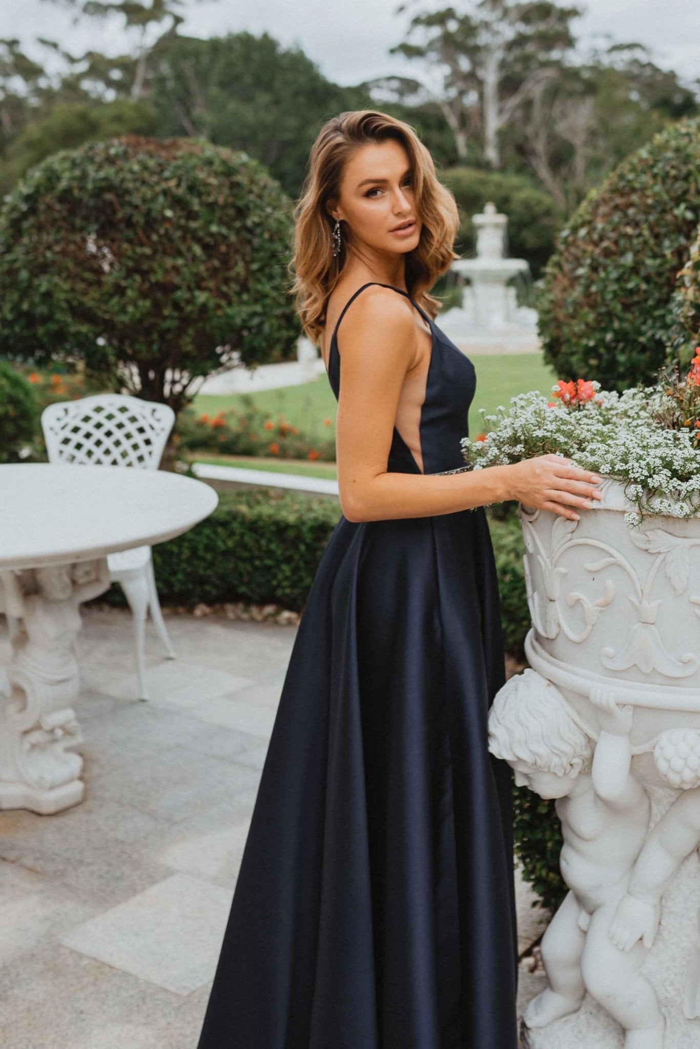 Linz Satin A-Line Formal Dress PO896 | Sentani Boutique Linz Satin A-Line Formal Dress PO896 | Sentani Boutique