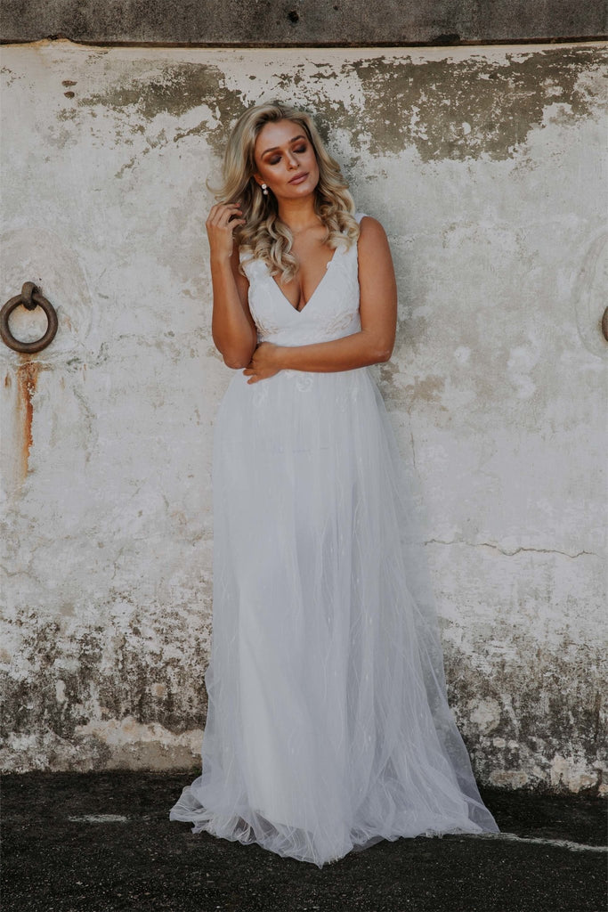 Liv A-Line Tulle Wedding Dress – TC232