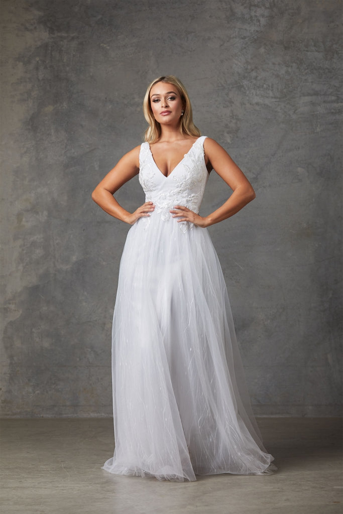 Liv A-Line Tulle Wedding Dress – TC232