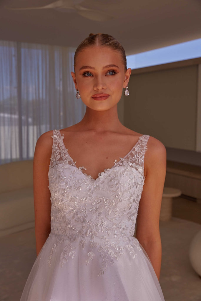 Locklyn Lace A-line Debutante Dress by Tania Olsen Designs