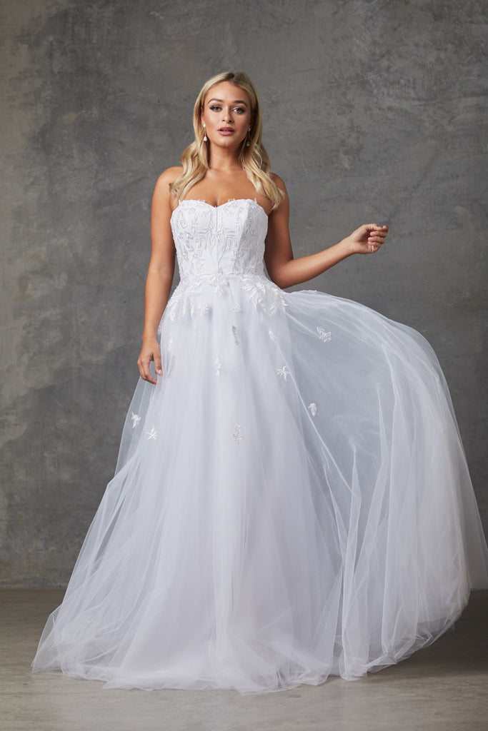 Louisa Strapless Sweetheart Wedding Dress TC237