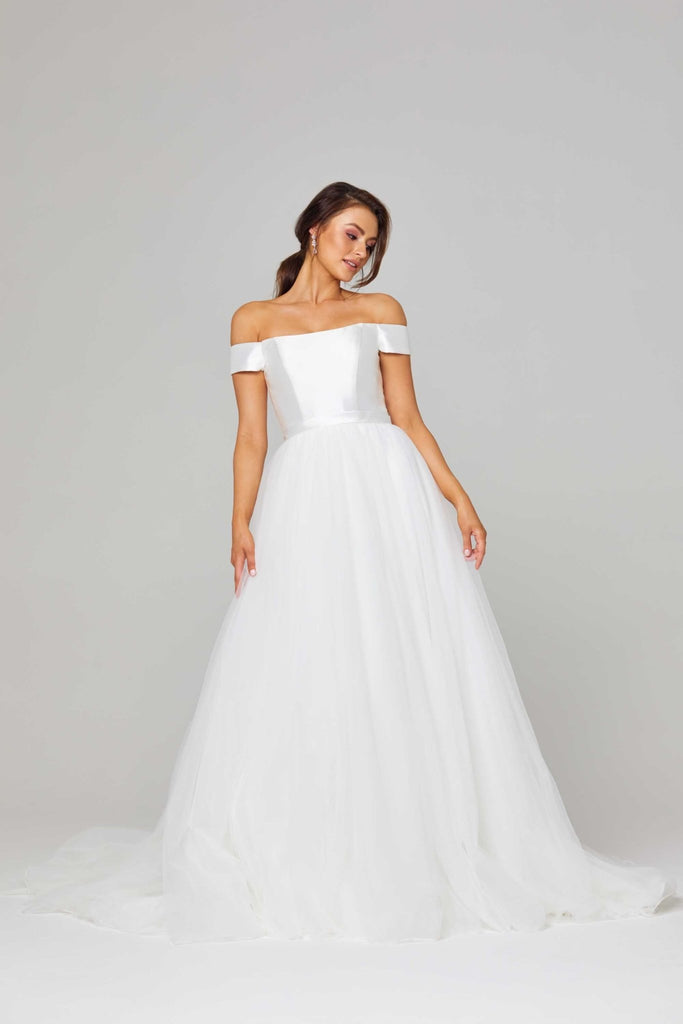 Lucinda Off Shoulder Wedding Dress – TC306