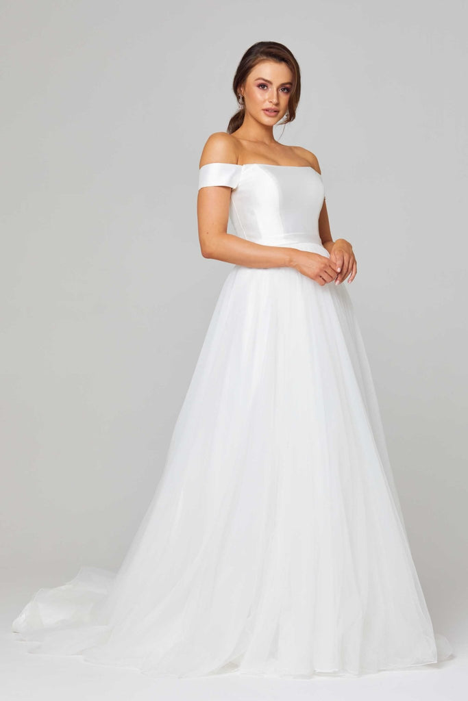 Lucinda Off Shoulder Wedding Dress – TC306