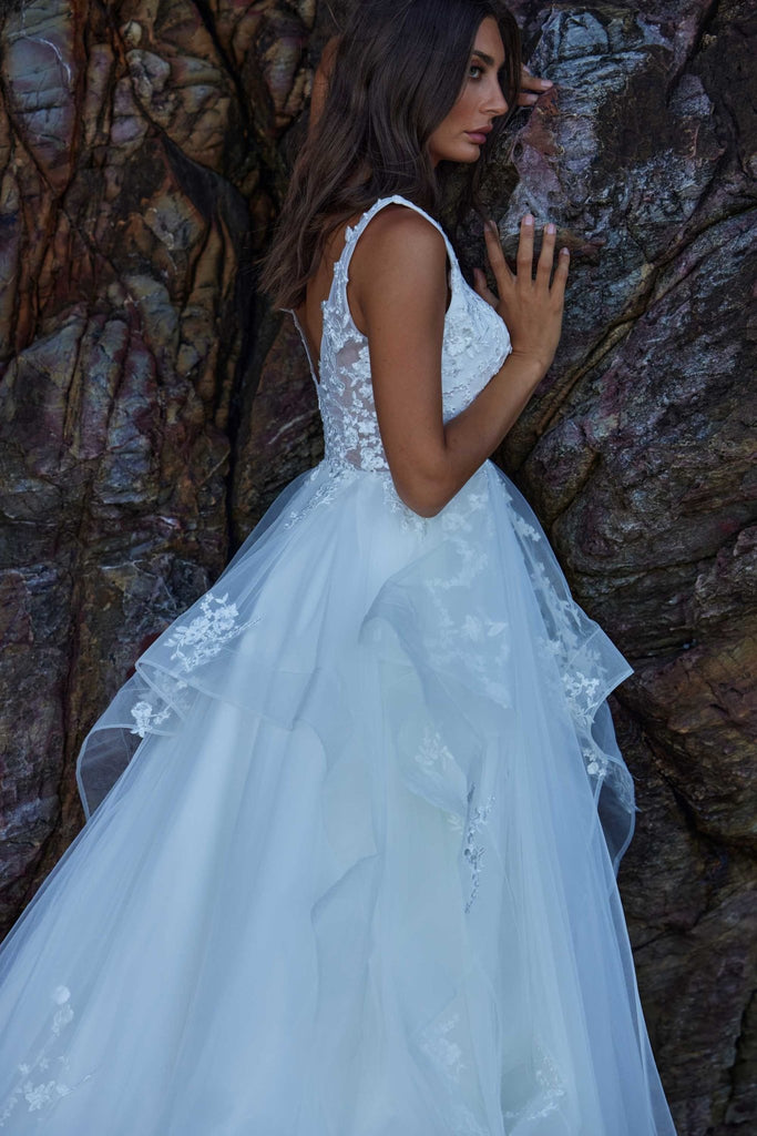 Magnolia Tiered Tulle Wedding Dress – TC391