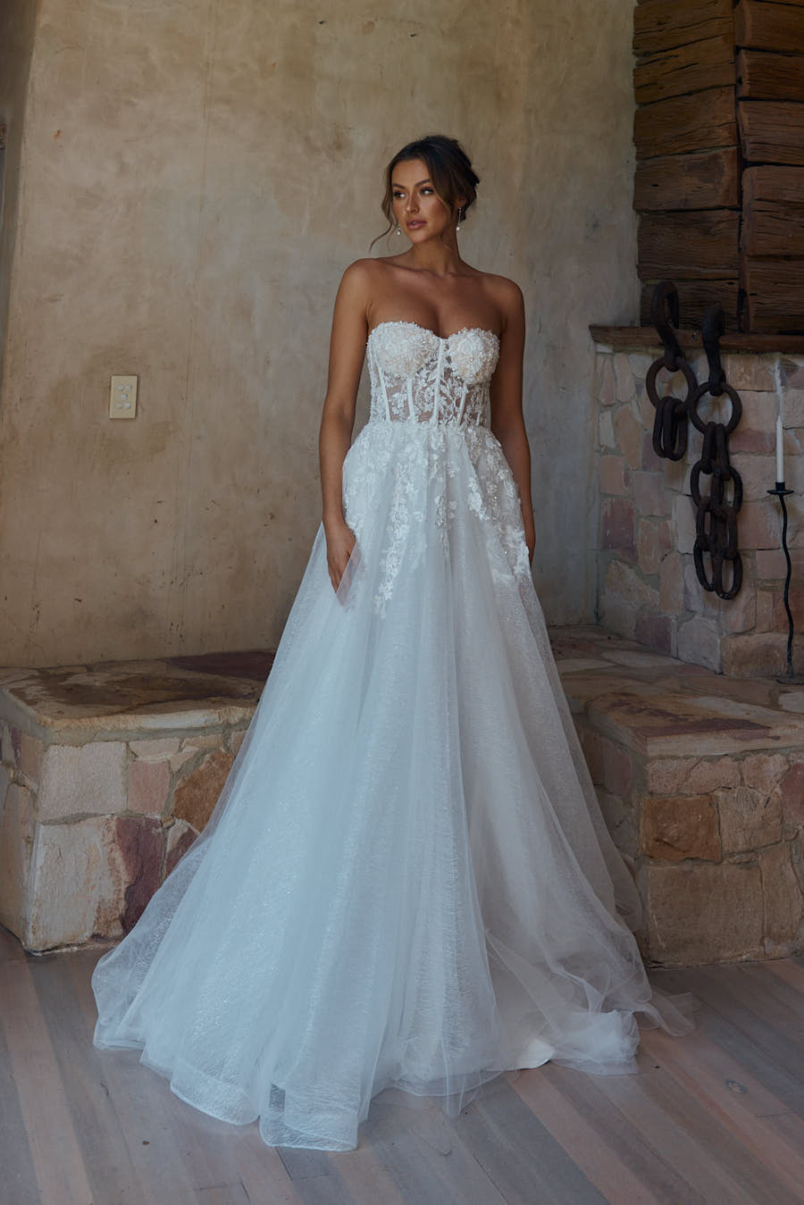 Maia Sweetheart Lace Corset Wedding Dress – TC2335 Sentani Boutique