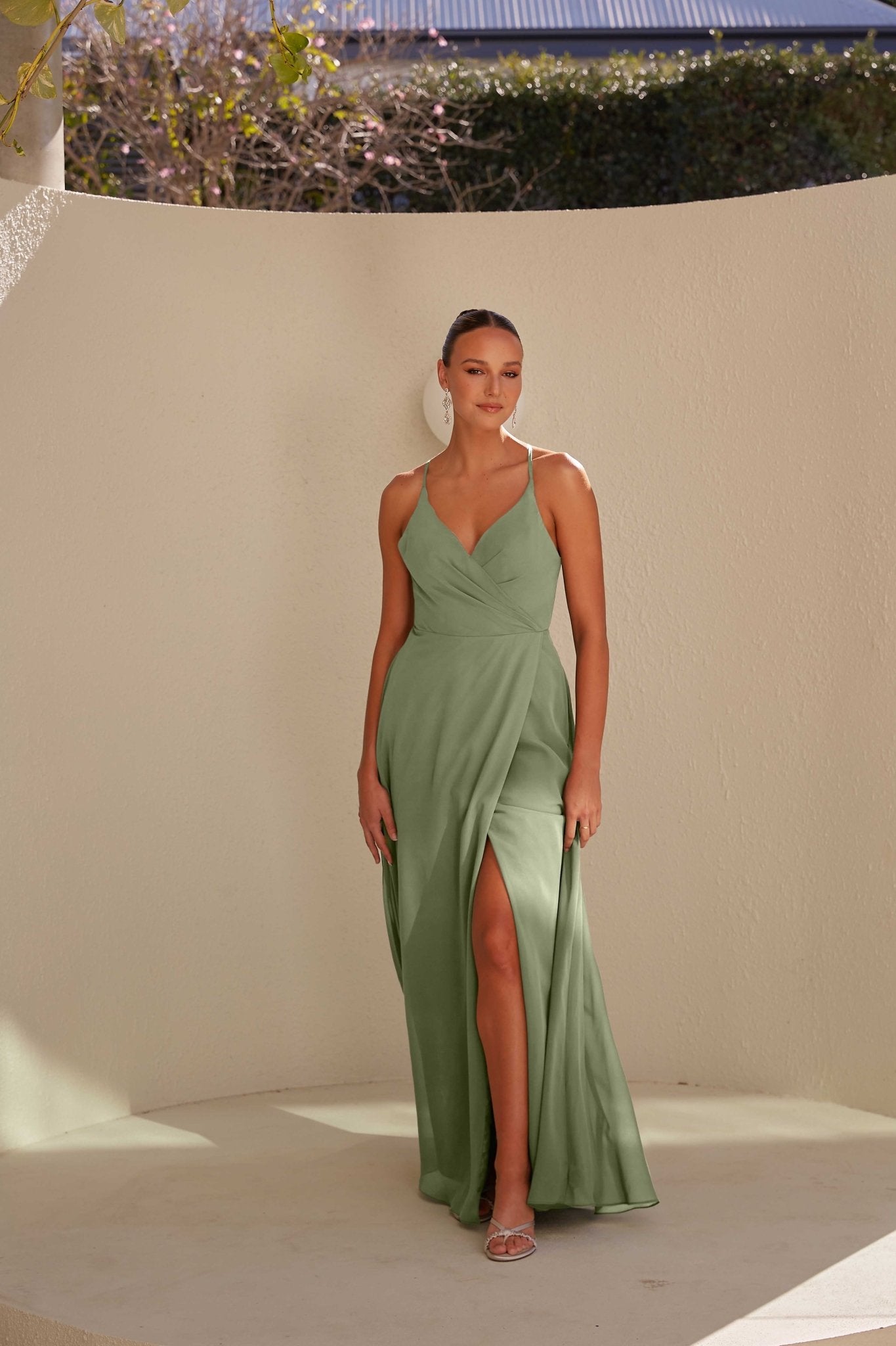 sage green bridesmaid dresses pinterest JASMINE DRESS main image 1