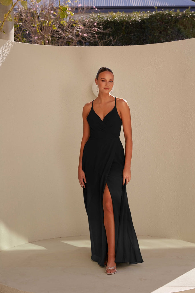 Malawi Bridesmaid Dress - Black by Tania Olsen Designs