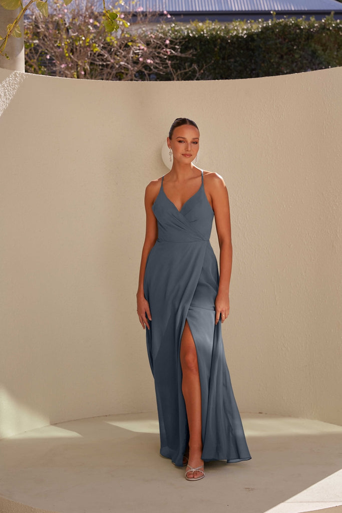 Malawi Bridesmaid Dress - Dusty Blue by Tania Olsen Designs