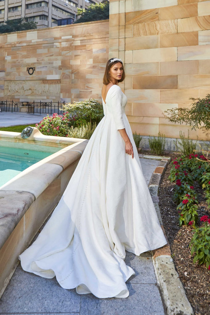 Marina Long Sleeve Wedding Dress – TC382