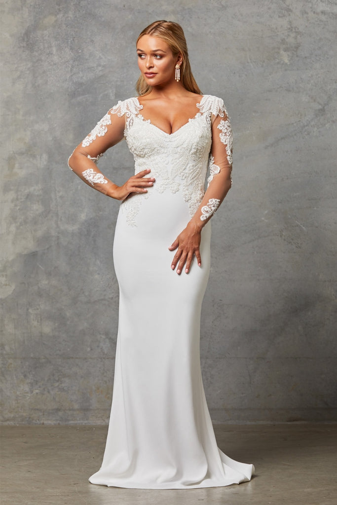 Marrissa Lace Long Sleeve Wedding Dress - TC244