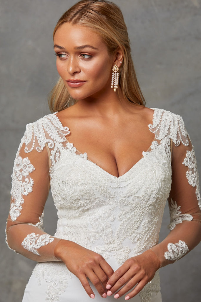 Marrissa Lace Long Sleeve Wedding Dress - TC244