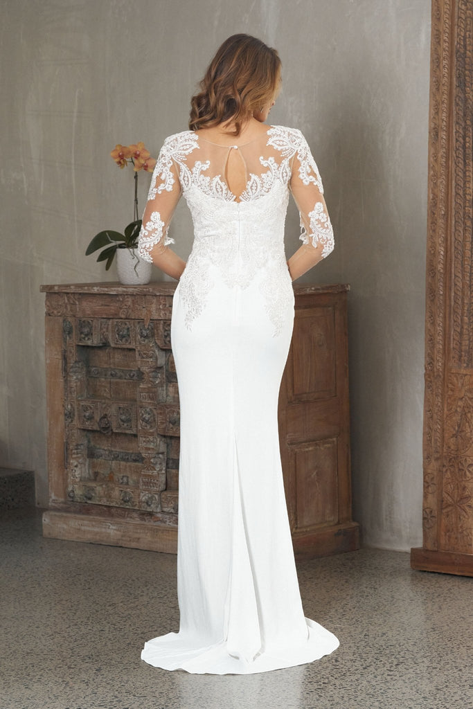 Marrissa Lace Long Sleeve Wedding Dress - TC244