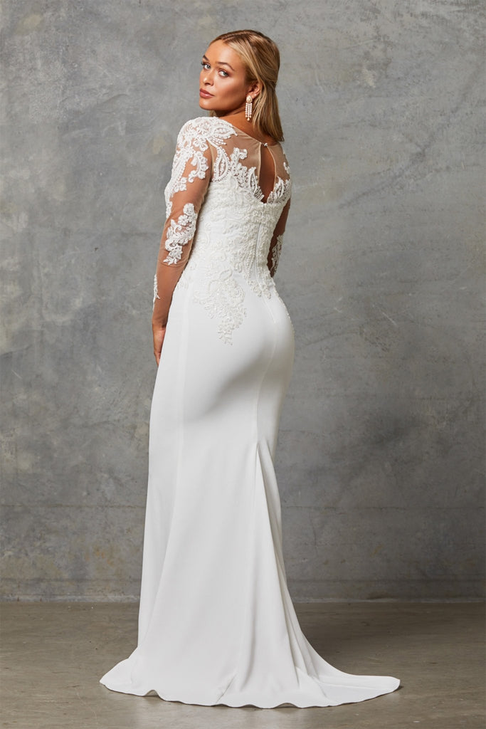 Marrissa Lace Long Sleeve Wedding Dress - TC244