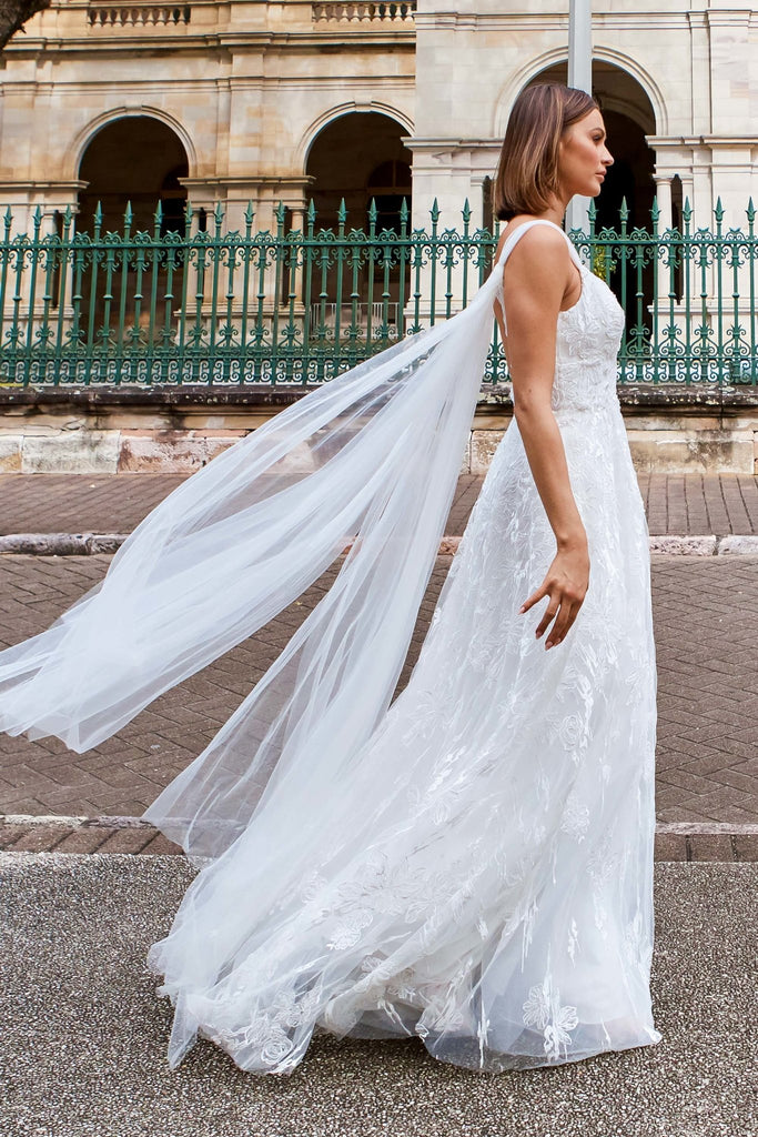 Meadow Beaded Floral Wedding Dress – TC374