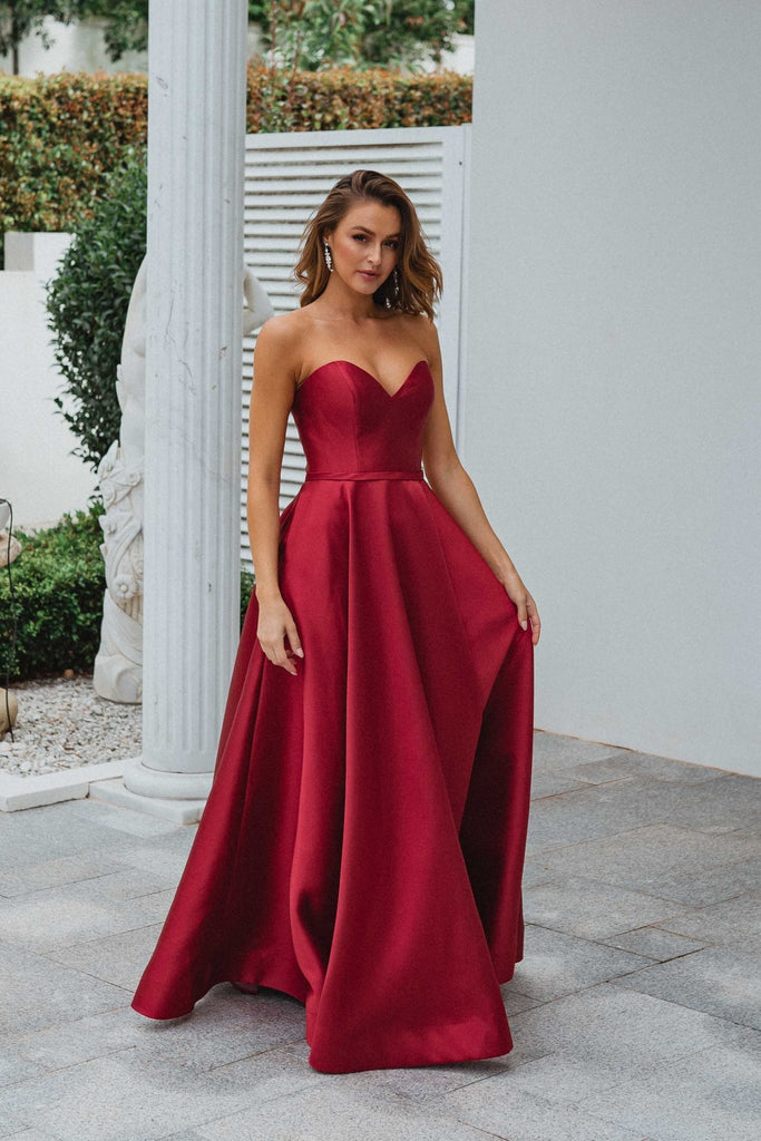 Medina Sweetheart Formal Dress – PO895 Red