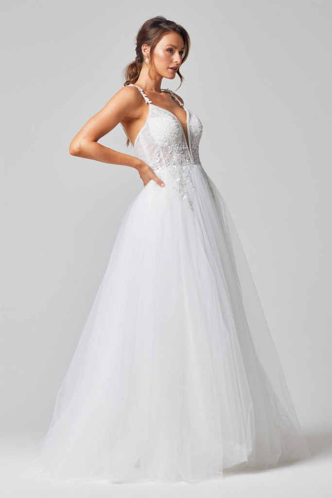 Mia Beaded Lace Wedding Dress – TC327