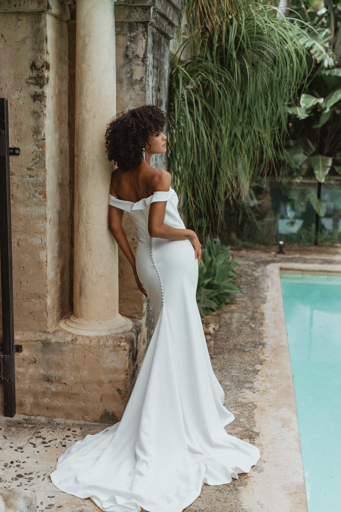 Miami Off-Shoulder Mermaid Wedding Dress - TC357