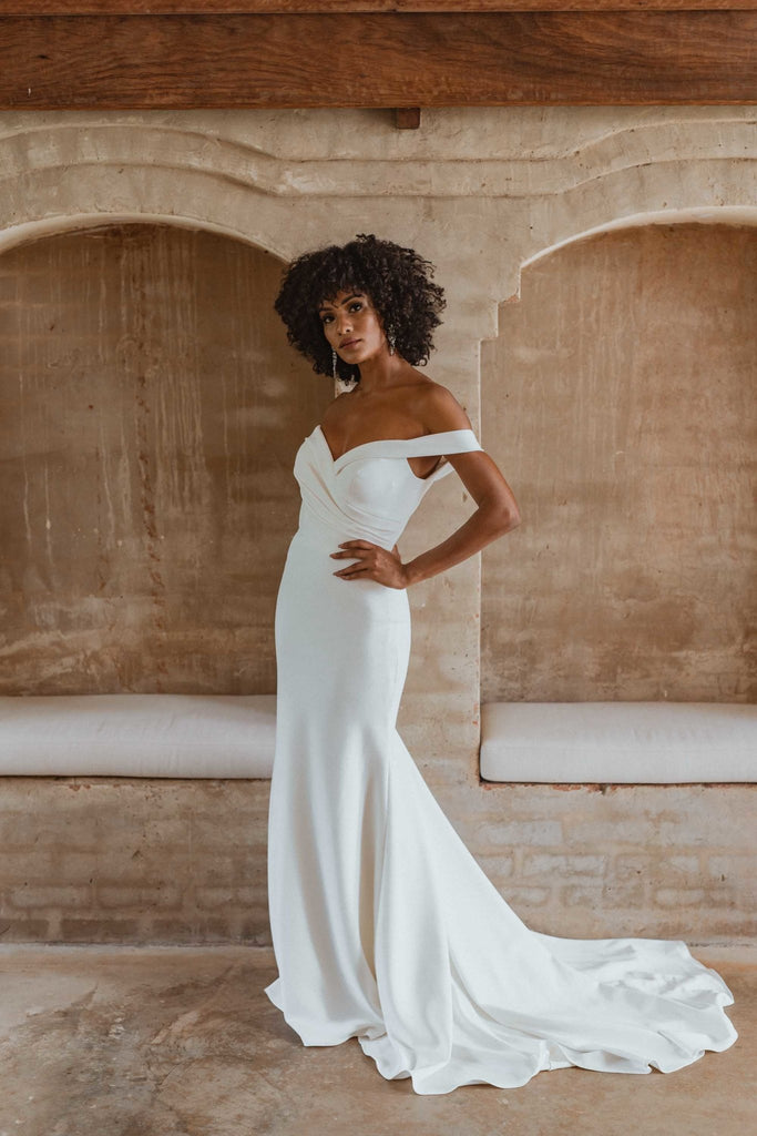 Miami Off-Shoulder Mermaid Wedding Dress - TC357