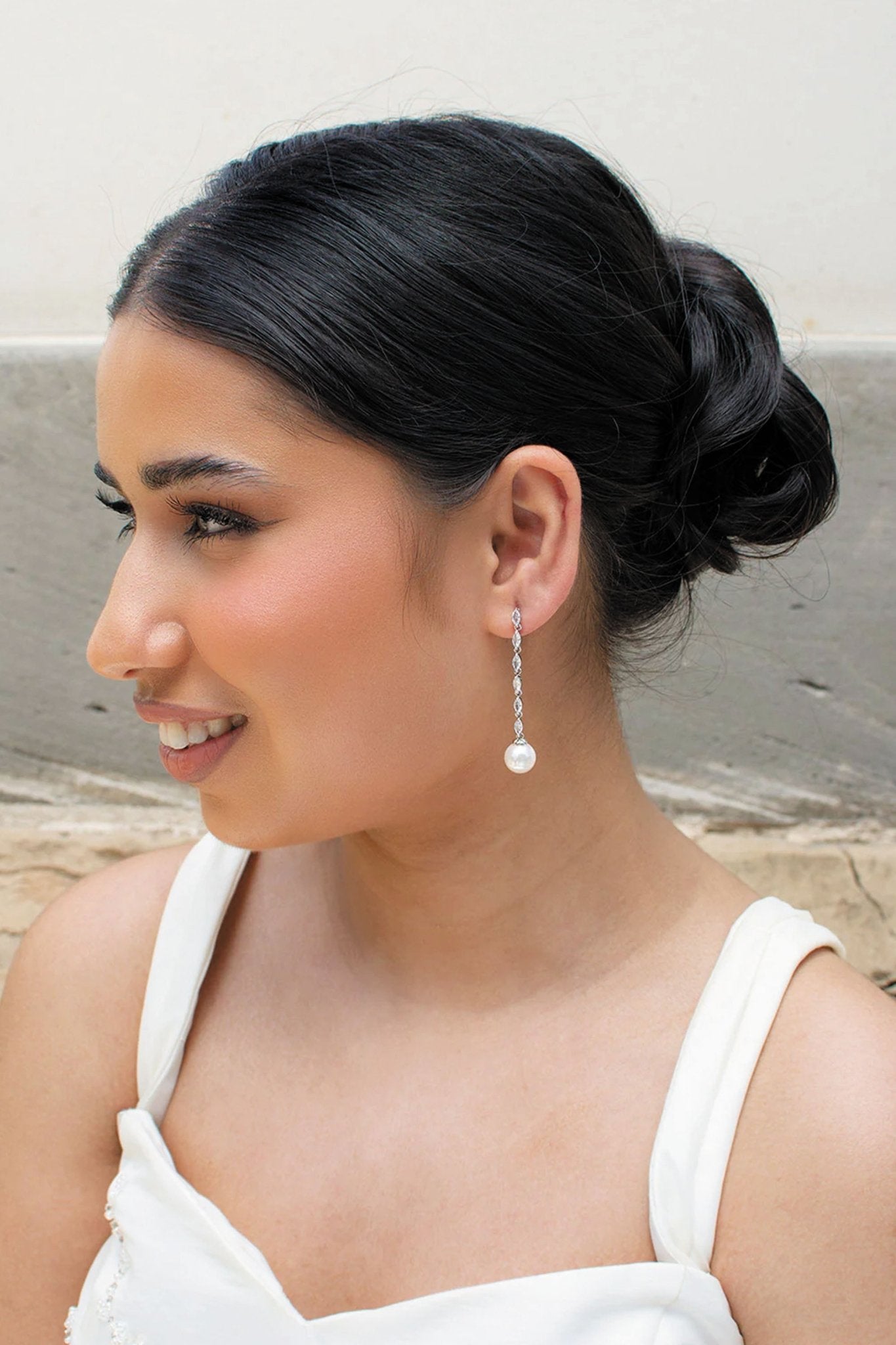 Bronze crystal earrings | Rebekajewelry