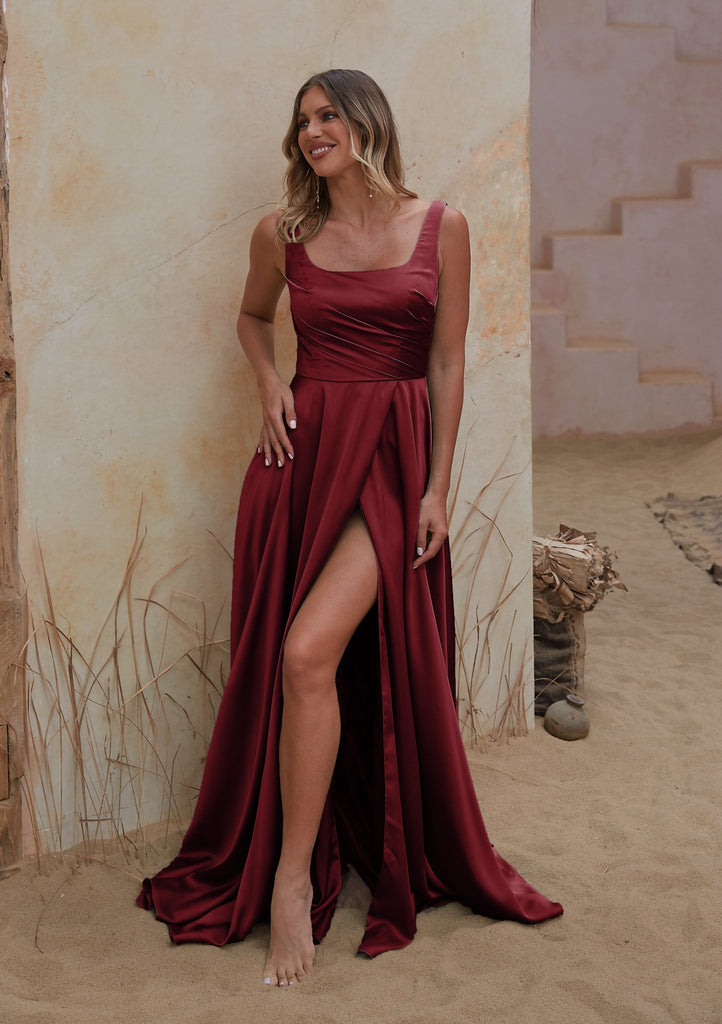Moana Bridesmaid Dress - Wine by Tania Olsen Designs