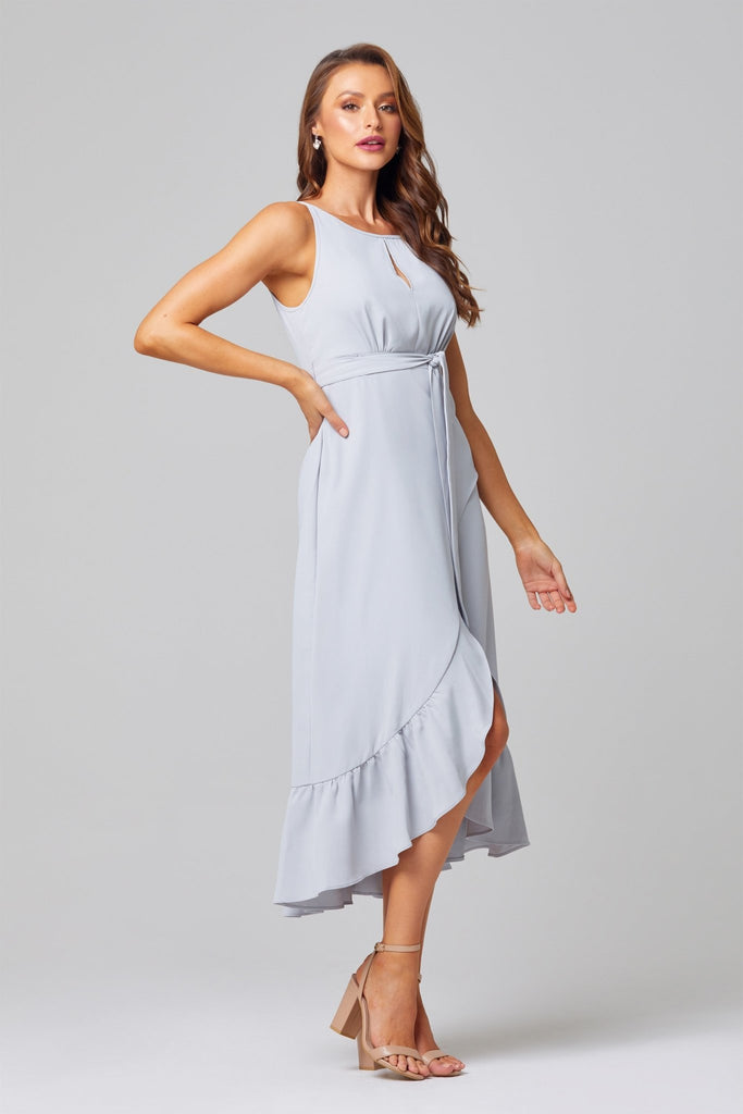 Nola Crepe Midi Wrap Dress - TO813