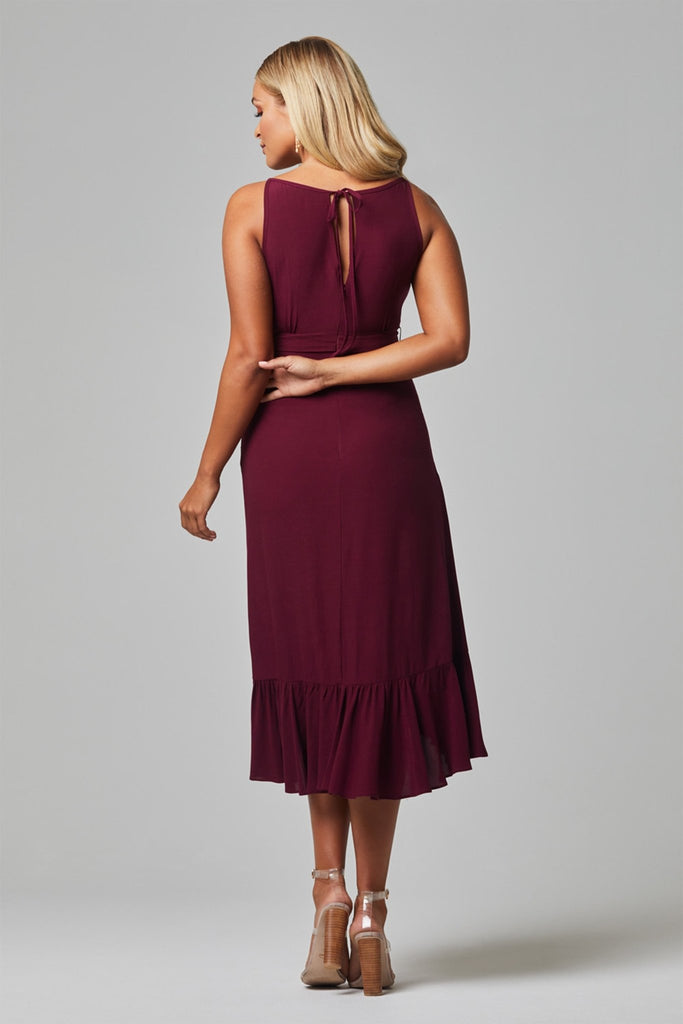 Nola Crepe Midi Wrap Dress - TO813