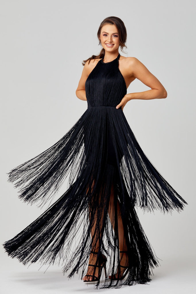 Octavia 20’s Inspired Fringe Evening Dress – PO833