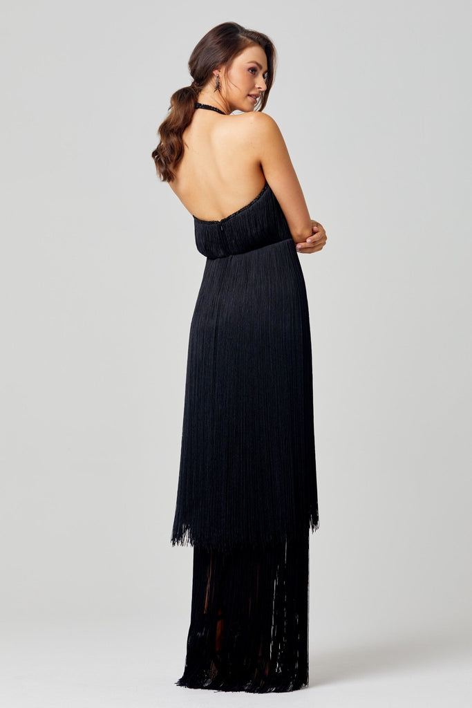 Octavia 20’s Inspired Fringe Evening Dress – PO833