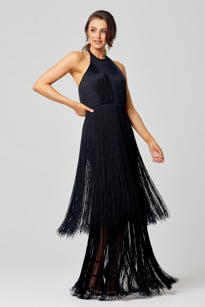 Octavia 20’s Inspired Fringe Evening Dress – PO833