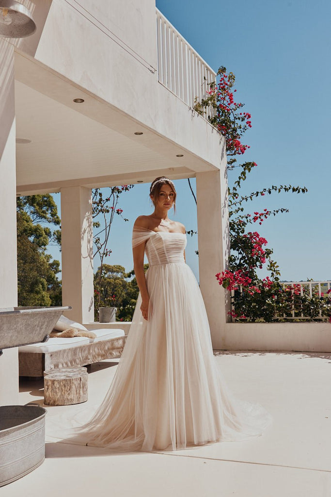 Ophelia Gathered Tulle Wedding Dress – TC2359 by Tania Olsen Designs