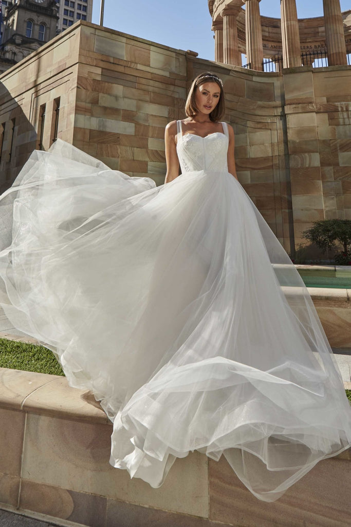 Peony Tulle Corset Wedding Dress – TC375