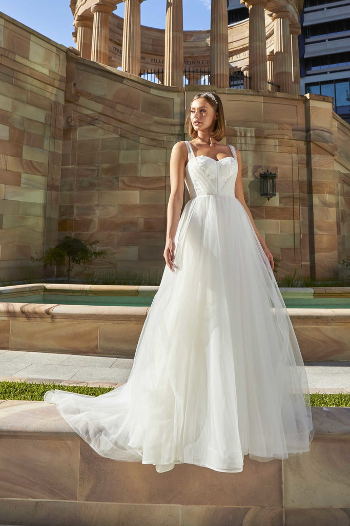 Peony Tulle Corset Wedding Dress – TC375
