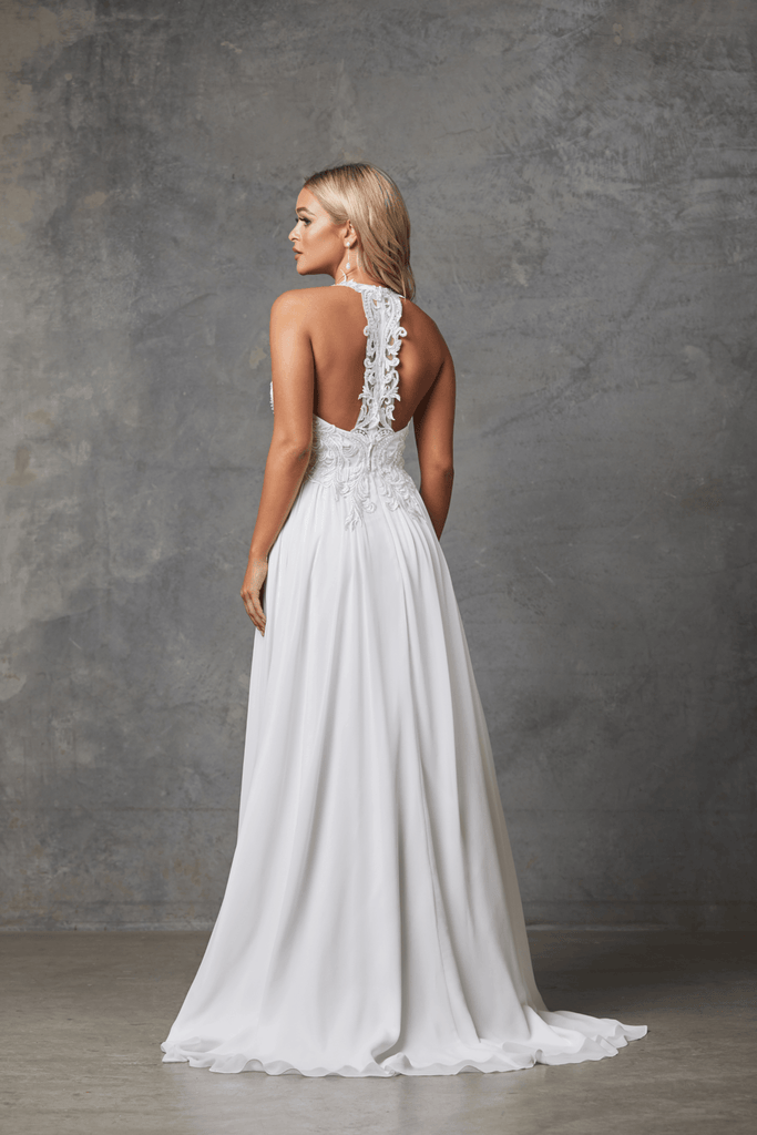 (SAMPLE SALE) Kingsley Beaded Lace Detail Wedding Dress - TC241