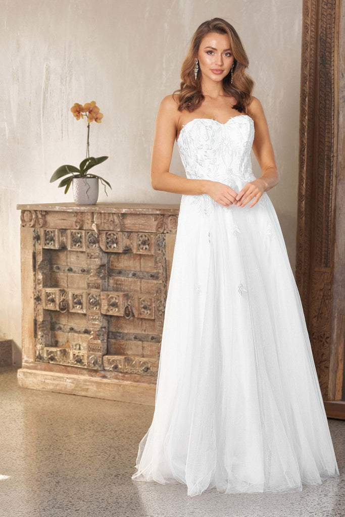 (SAMPLE SALE) Louisa Strapless Sweetheart Wedding Dress - TC237