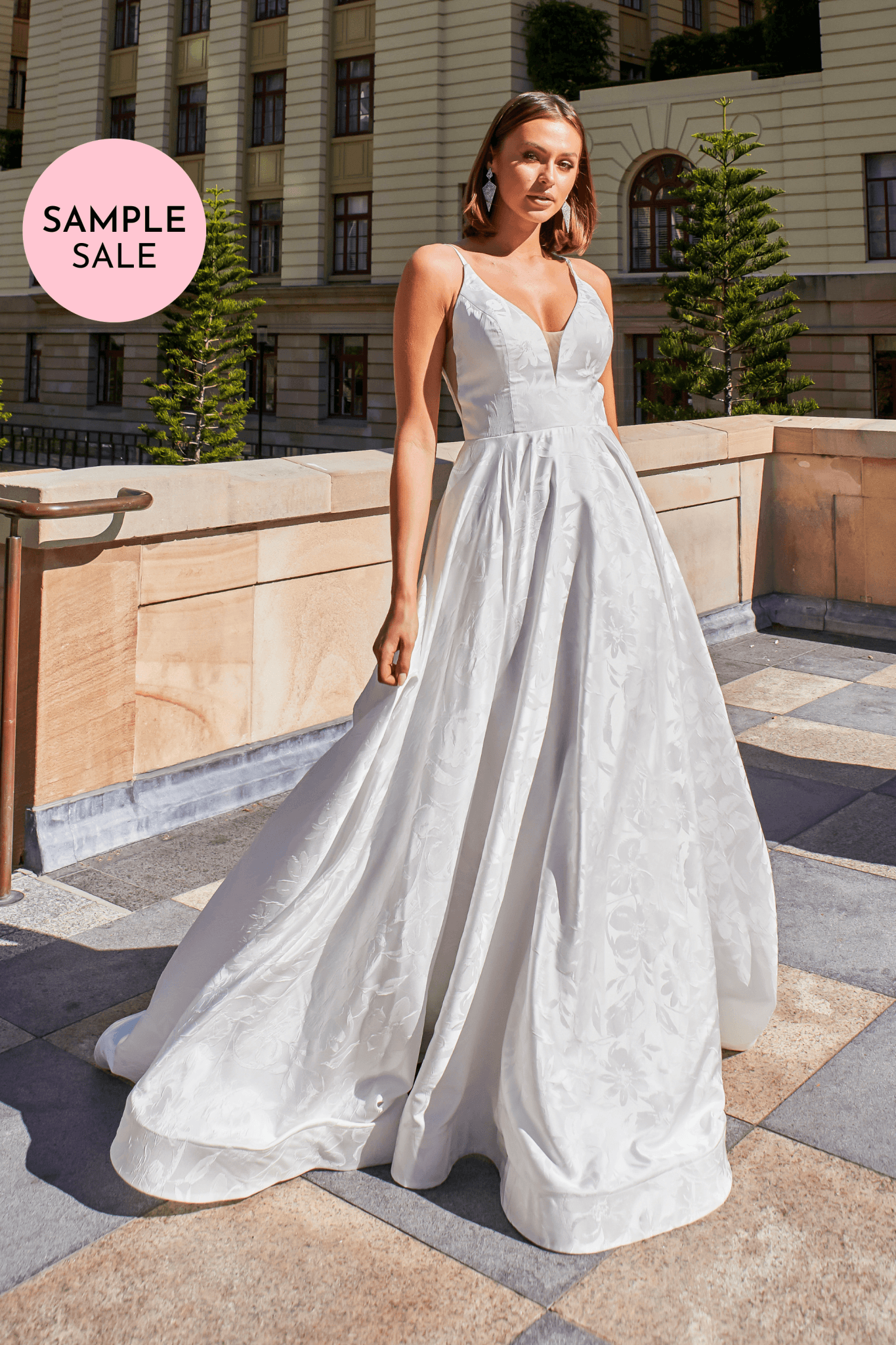Wedding gown sample sale on sale