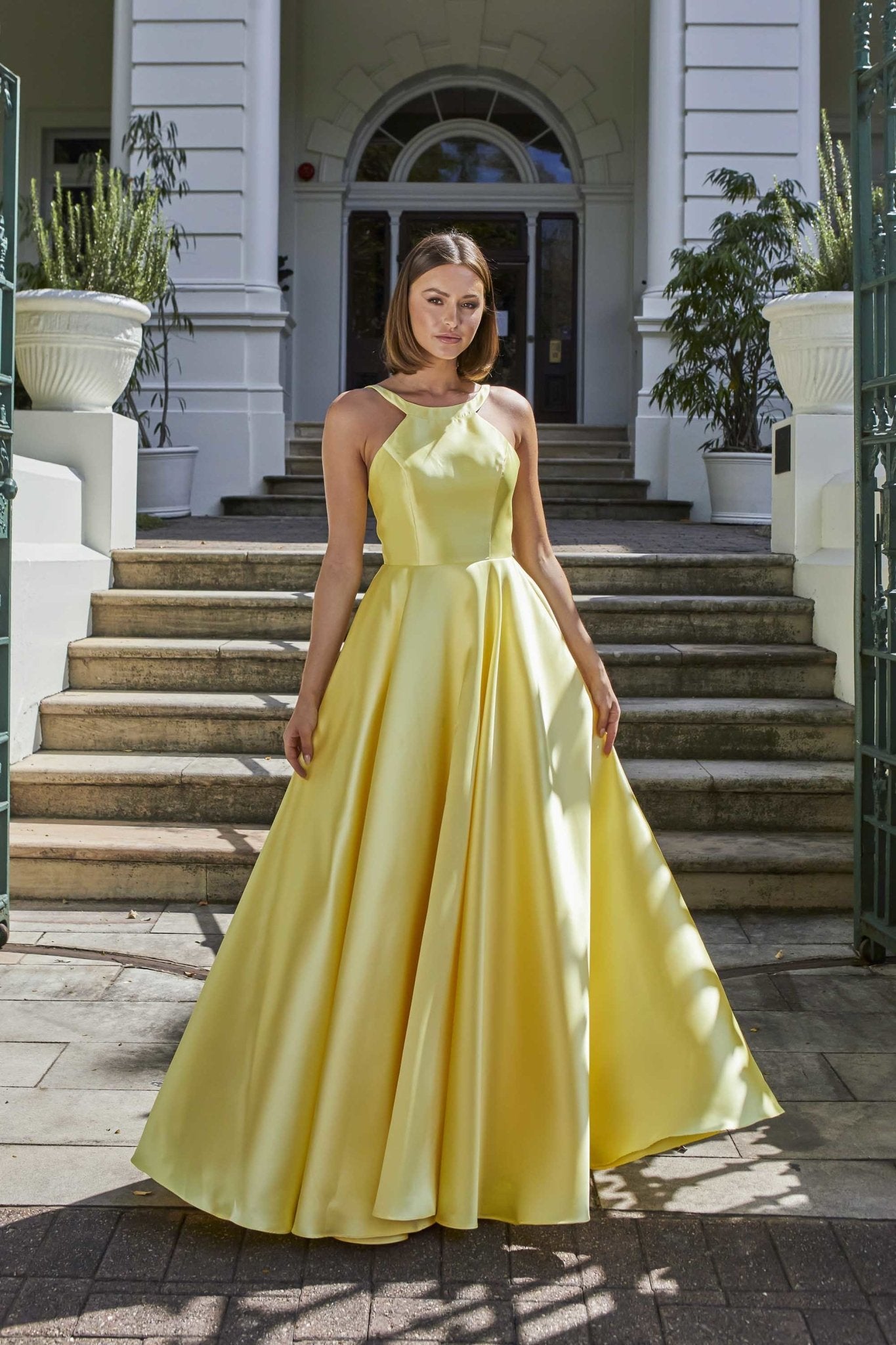 Gold Maxi Dress - Gold Satin Dress - One-Shoulder Maxi Dress - Lulus