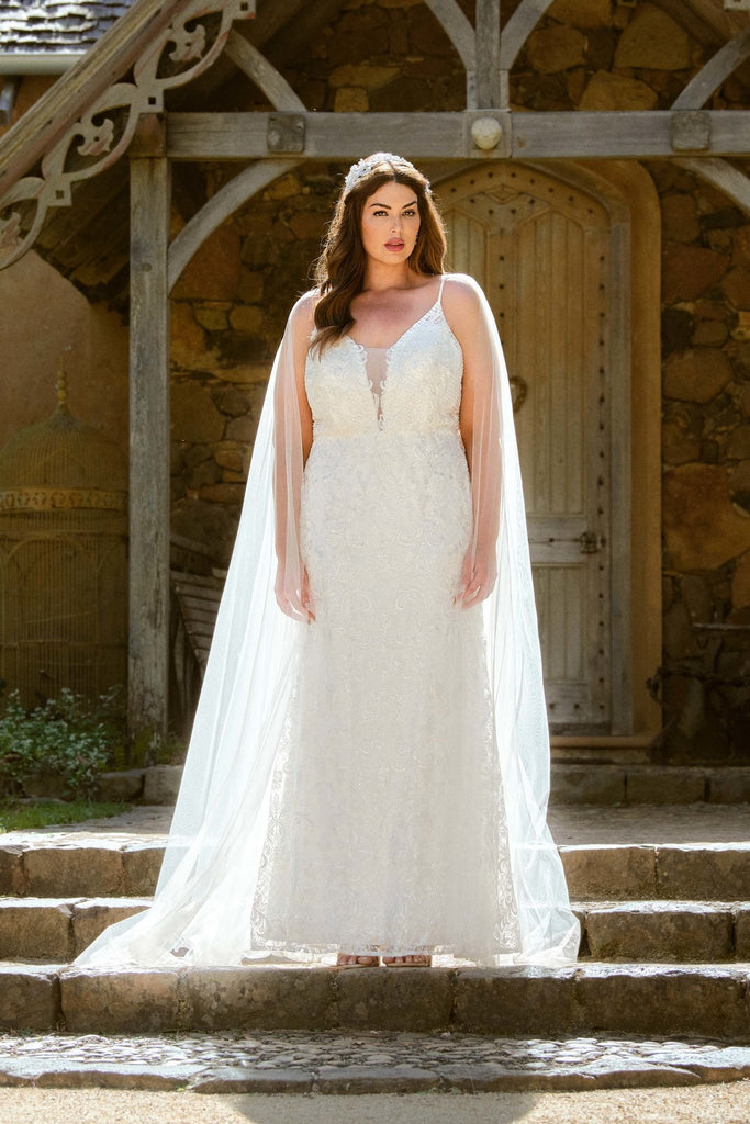 Shiloh Low Back Fitted Wedding Dress – TC250