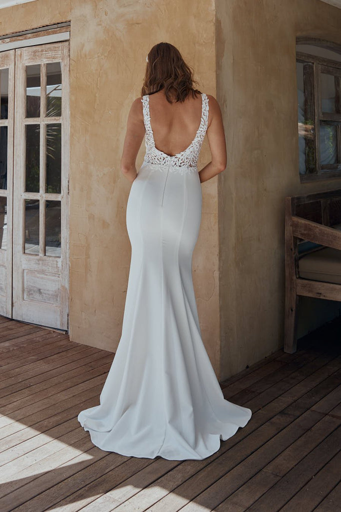 Simone Beaded Mermaid Lace Wedding Dress – TC2345 by Tania Olsen Designs