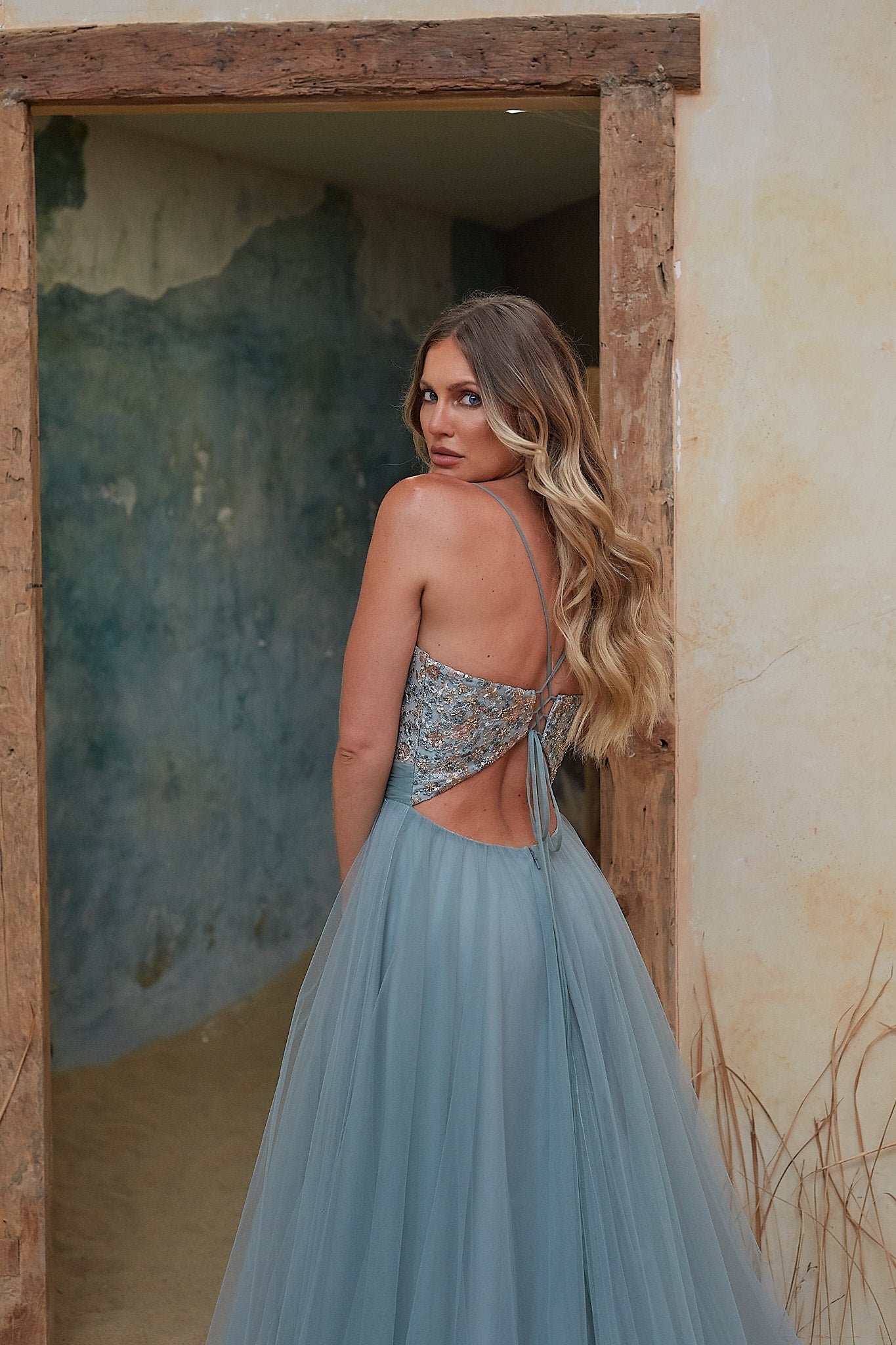 Tallulah Beaded A-line Formal Dress Sentani Boutique