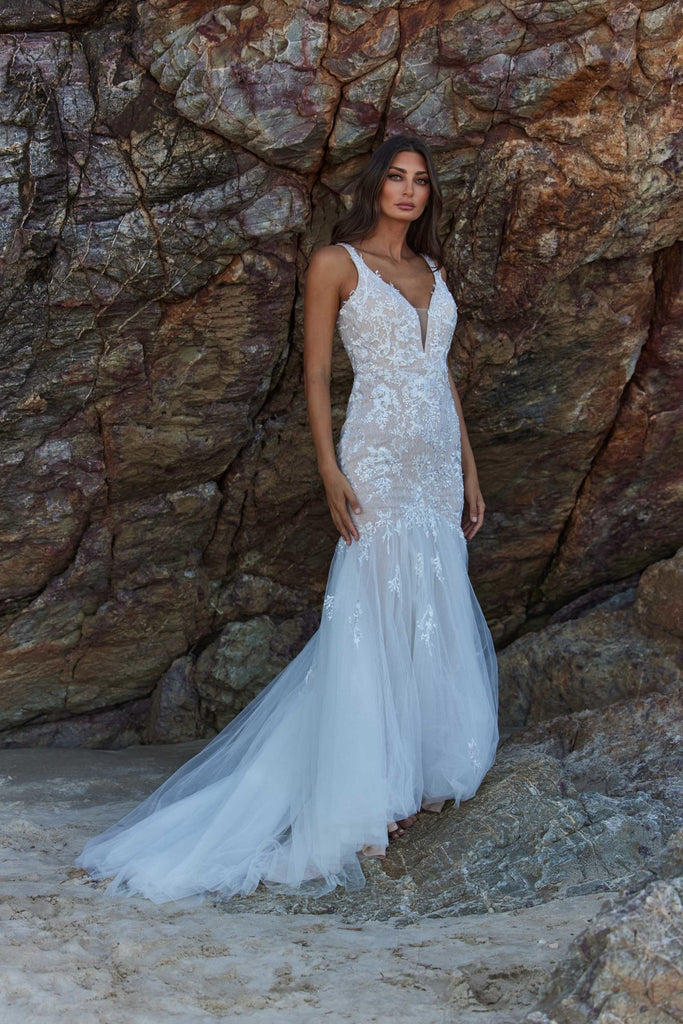 Tam Plunging Mermaid Wedding Dress – TC386