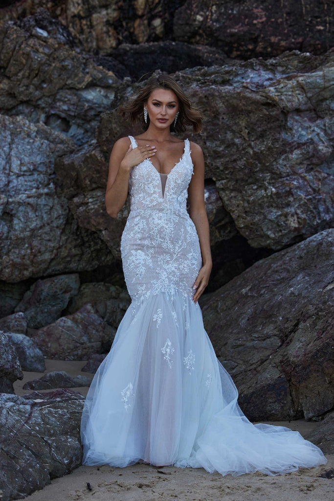 Tam Plunging Mermaid Wedding Dress – TC386