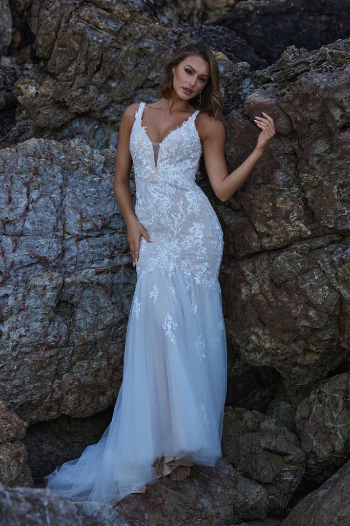 Tam Plunging Mermaid Wedding Dress – TC386