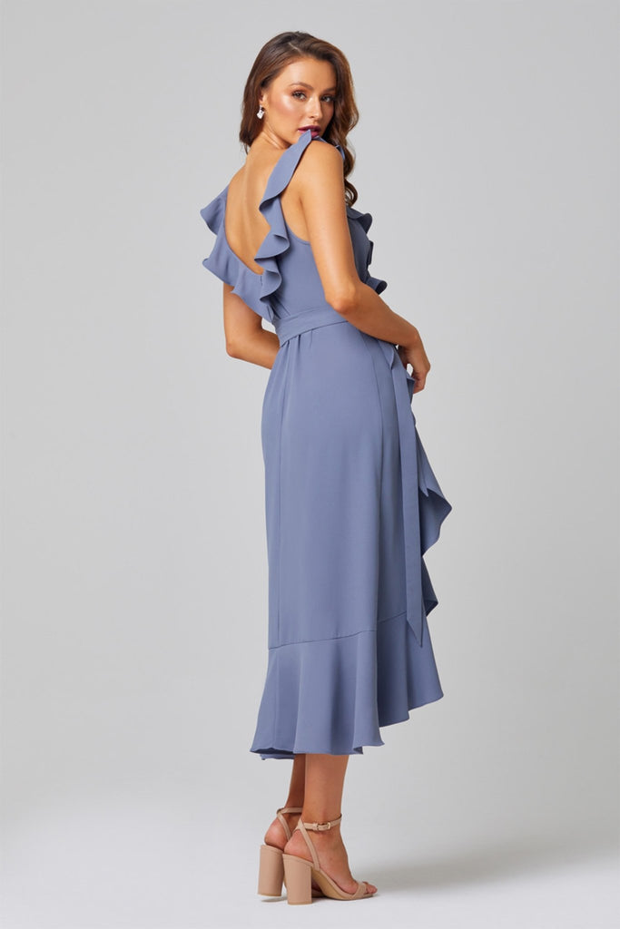 Thea Self-Tie Midi Bridesmaid Dress – TO850