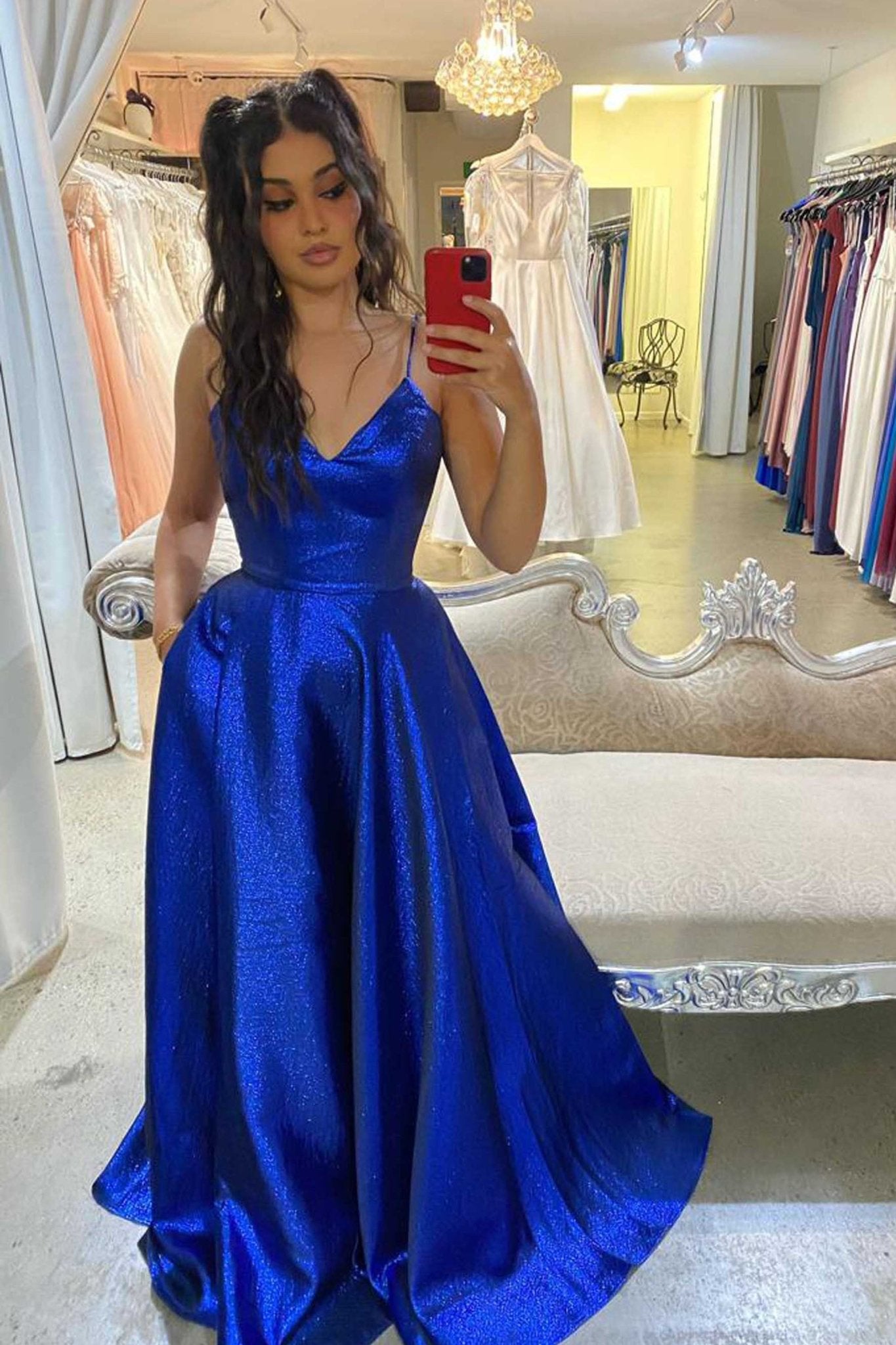 Cobalt Blue Off-the-shoulder Quinceañera Ball Gown - Xdressy