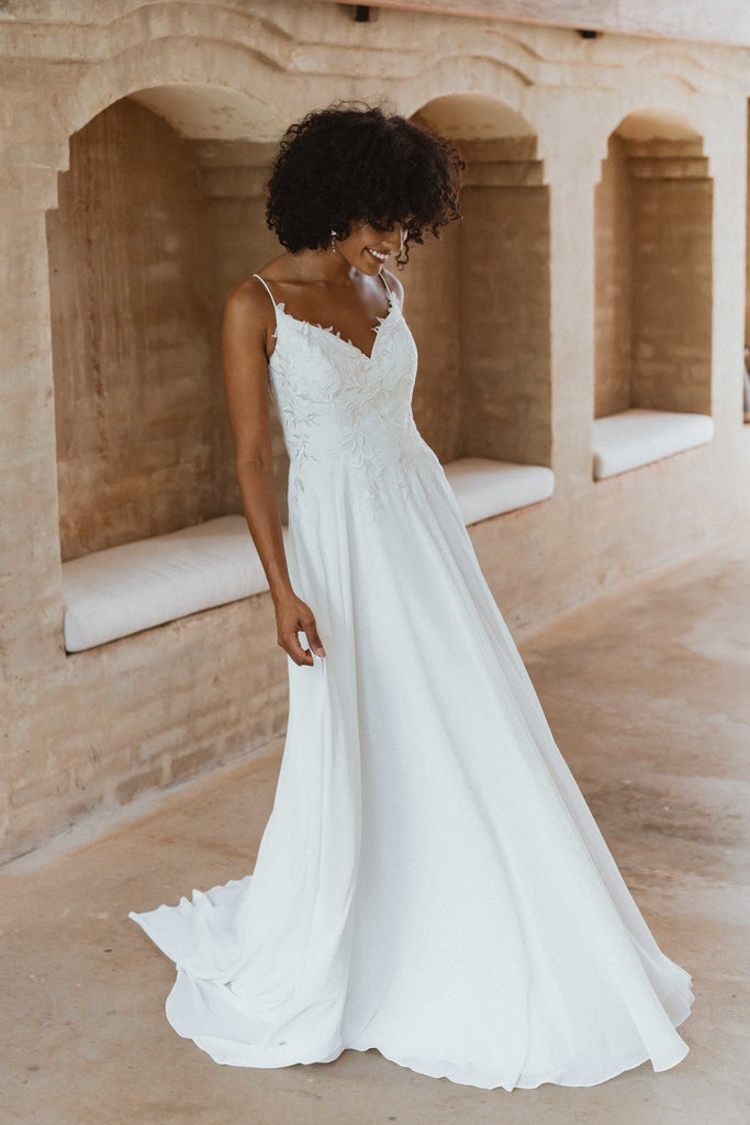 Yuggera Lace Up Back Wedding Dress – TC370